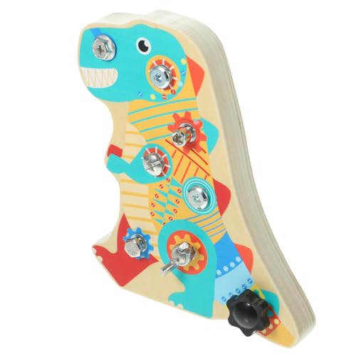 Beaupretty Holzspielzeug Busy Board mit Dinosaurier Motiv Abnehmbar Interaktives Schraubspielzeug für Montessori Lernspielzeug Feinmotorik und Eltern Junge Mädchen Aktivität Beaupretty Holzspielzeug Busy Board mit Dinosaurier Motiv Abnehmbar Interaktives Schraubspielzeug für Montessori Lernspielzeug Feinmotorik und Eltern Junge Mädchen Aktivität von Beaupretty
