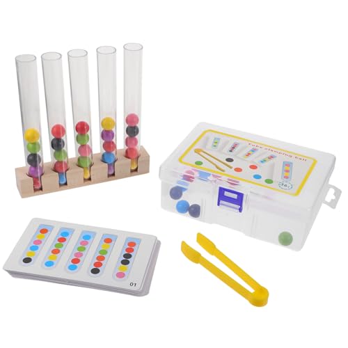 Beaupretty Holzspielzeug Clip Perlen Spielset Montessori Lernspielzeug für Kleinkinder Feinmotorik Training mit Pinzette und Bunten Perlen Handliches Sicheres Kinderspielzeug zur Farb und Beaupretty Holzspielzeug Clip Perlen Spielset Montessori Lernspielzeug für Kleinkinder Feinmotorik Training mit Pinzette und Bunten Perlen Handliches Sicheres Kinderspielzeug zur Farb und von Beaupretty
