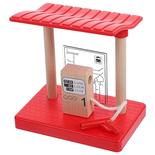 Beaupretty Holzspielzeug Eisenbahn Zubehör Modell Gas Station für Realistische für Holzschienen Szenen Hochwertige Verarbeitung und Detailgetreue Gestaltung Beaupretty Holzspielzeug Eisenbahn Zubehör Modell Gas Station für Realistische für Holzschienen Szenen Hochwertige Verarbeitung und Detailgetreue Gestaltung von Beaupretty
