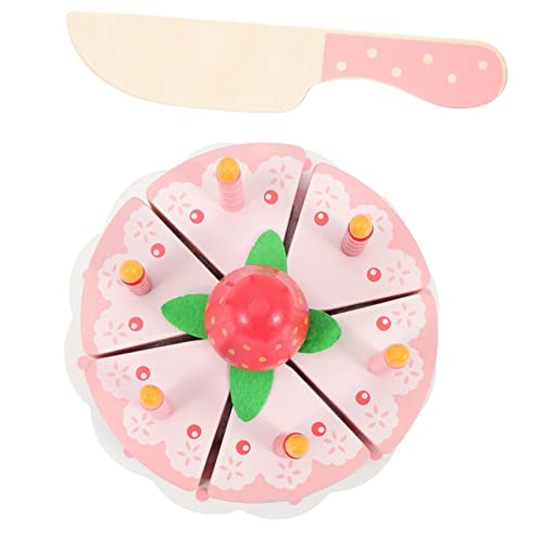 Beaupretty Holzspielzeug Geburtstagskuchen Realistische Nachbildung Teilig Kuchen Schneiden und Rollenspiel Geeignet für Familien zum Gemeinsamen Beaupretty Holzspielzeug Geburtstagskuchen Realistische Nachbildung Teilig Kuchen Schneiden und Rollenspiel Geeignet für Familien zum Gemeinsamen von Beaupretty