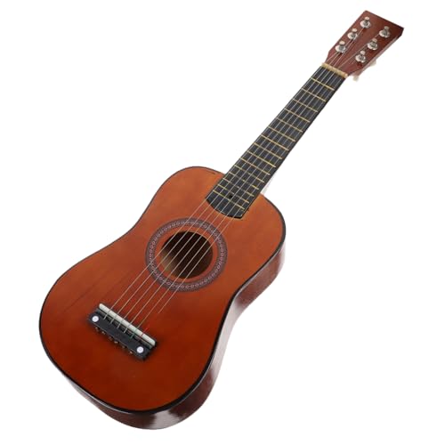 Beaupretty Holzspielzeug Gitarre für Musikinstrument Pädagogisch Einsteiger Anfänger Kreatives Musikspielzeug für Jungen und Mädchen Klarer Klang Leicht zu Halten Fördert Musikalität von Beaupretty