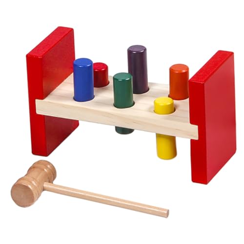 Beaupretty Holzspielzeug Hammer mit Farbenlernen Sicheres Montessori Percussion für Frühe Kognitive Entwicklung und Feinmotorik bei Kleinkindern Ab Jahr Beaupretty Holzspielzeug Hammer mit Farbenlernen Sicheres Montessori Percussion für Frühe Kognitive Entwicklung und Feinmotorik bei Kleinkindern Ab Jahr von Beaupretty