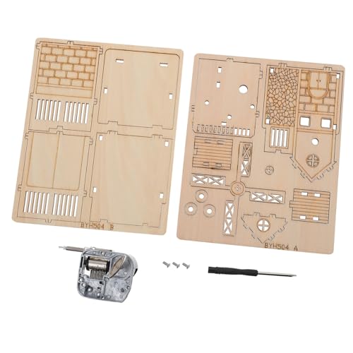 Beaupretty Holzspielzeug Puzzle mit Großem Windrad und Motor Pädagogisches für Fördert Hand Auge Koordination Logisches und Bastelfähigkeiten von Beaupretty