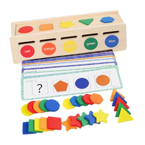 Beaupretty Holzspielzeug Sortierspiel Farbe Form für Ab Jahren Montessori Motoriktraining zur Feinmotorikförderung und Kognitiven Entwicklung mit Sicherem Glattem Material Beaupretty Holzspielzeug Sortierspiel Farbe Form für Ab Jahren Montessori Motoriktraining zur Feinmotorikförderung und Kognitiven Entwicklung mit Sicherem Glattem Material von Beaupretty