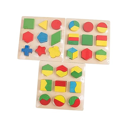 Beaupretty Holzspielzeug Teiliges Geometrisches Zuordnungsspiel Lernspielzeug für Fördert Farberkennung Hand Auge Koordination Sicheres Material Pädagogisch Kompakt von Beaupretty