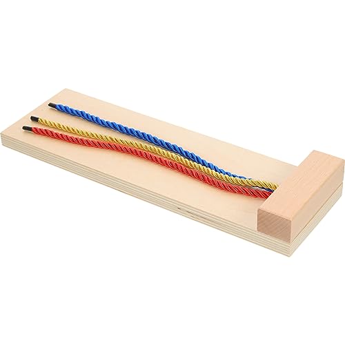 Beaupretty Holz Lernspielzeug für Kinder Pädagogisches Spielzeug zum Flechten von Haaren Fördert Feinmotorik aus Natürlichem Holz Sicher von Beaupretty