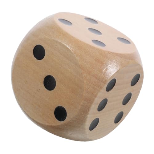 Beaupretty Holzwürfel Spielwürfel Holzspielzeug Langlebig Rundete Ecken Leicht zu Greifen Party Zubehör Spielwürfel für Spiele Unterricht und Partyspaß von Beaupretty