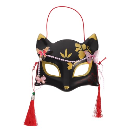 Beaupretty Hübsche Halbmaske Im Japanischen Dekorative Cosplay Gesichtsmaske Für Halloween Karneval Festlichkeiten Fox Maske Für Kreative Partys von Beaupretty