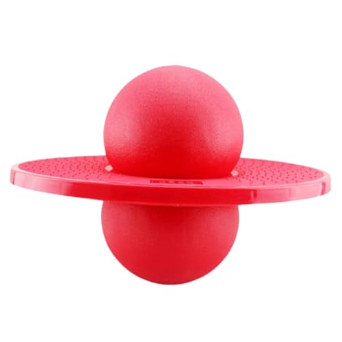 Beaupretty Hüpfball Rot Outdoor Sport Zubehör Langlebiger Sprungball mit Glatten Kanten Trainingsgerät für Sensorische Entwicklung und Bewegungsspiel für Jungen und Mädchen von Beaupretty