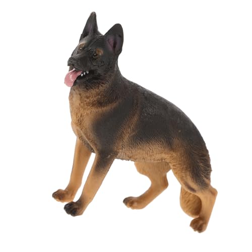 Beaupretty Hund Figuren Schäferhund Statue Realistisches Welpen Modell Dekoration für Haustierliebhaber als Tischornament oder Tortendekoration von Beaupretty