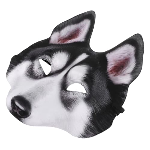 Beaupretty Hundemask für Halloween und Kostümpartys Realistische Tiermaske mit Verstellbarem Gurt für Cosplay und Maskeraden für Jede von Beaupretty