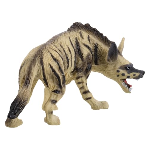 Beaupretty Hyänenmodell Realistische Hyäne Figur für Lehrreiches Wildtier für Zuhause und Bildungszwecke Detailgetreues Tiermodell für Jungen und Mädchen von Beaupretty