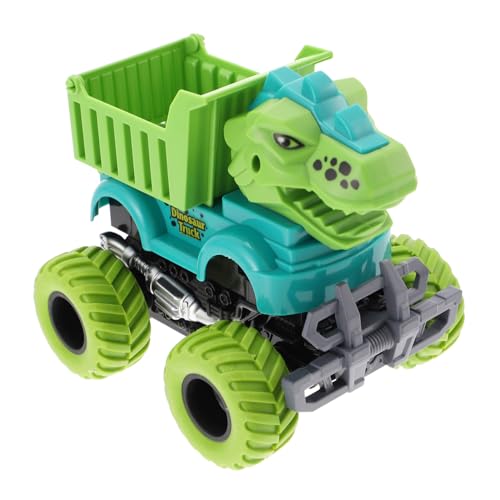 Beaupretty Inertia Dinosaur Engineering Fahrzeug für Interaktives Laufauto mit Rückzug Fördert Motorik und Kognitive Fähigkeiten von Beaupretty