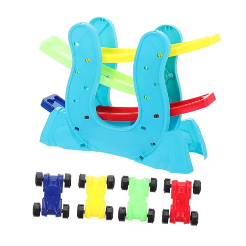 Beaupretty Intelligentes Autorennbahn Puzzle Inertialrennauto mit Farbiger Rennstrecke Leichtes Indoor Bauspielzeug für Jungen und Mädchen Ab Jahren von Beaupretty