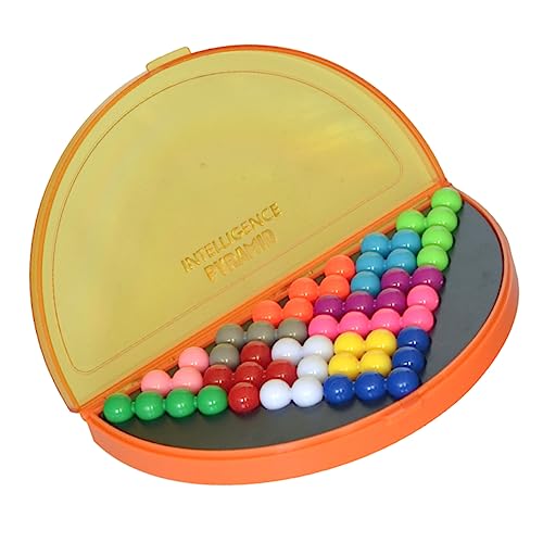 Beaupretty Intelligentes Perlenpuzzle Orange Pädagogisches Logikspiel für Fördert Räumliches und Kognitive Fähigkeiten Stabiles Material Tragbar zu Geburtstag und Weihnachten von Beaupretty