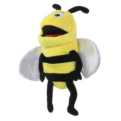 Beaupretty Interaktive Bienen Handpuppe aus Plüsch Kreatives Handspielzeug für Fördert Geschichtenerzählen Feinmotorik und Eltern Junge Mädchen Kommunikation Geeignet für Kindergarten und von Beaupretty