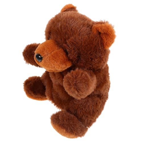 Beaupretty Interaktive Handpuppe Bär Plüsch Tierhandpuppe für Geschichtenerzählen und Kreative Spiele für Kleinkinder und Eltern Junge Mädchen Interaktion von Beaupretty