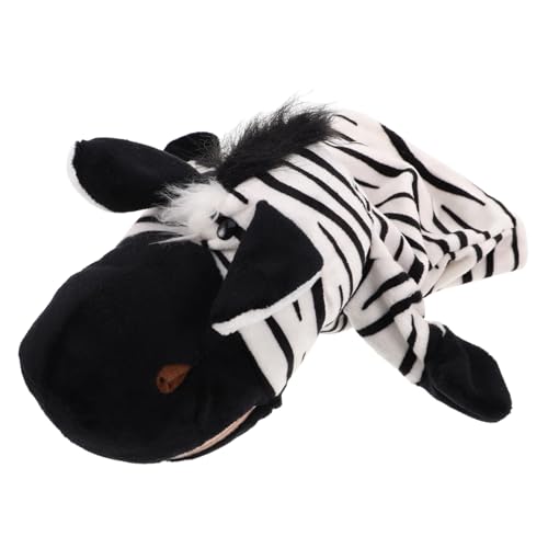 Beaupretty Interaktive Zebra Handpuppe für Kuscheliges Plüschtier mit Offenem Mund Fingerpuppe für Vorschule Fördert Eltern Junge Mädchen Interaktion und Kreatives Geschichtenerzählen von Beaupretty