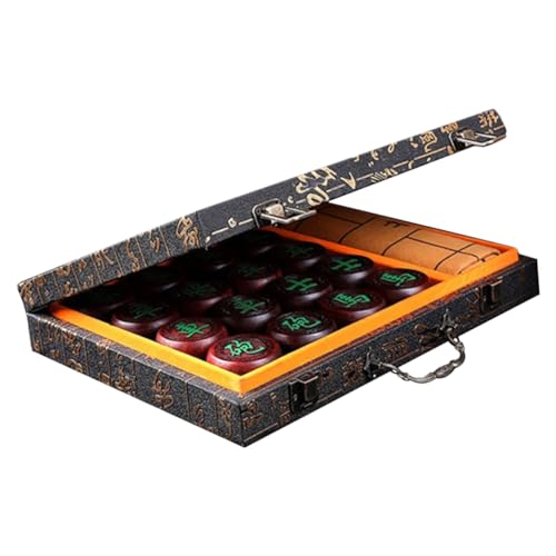 Beaupretty Interaktives Schachspiel aus Holz Traditionelles Chinesisches Schachset für Erwachsene und Hochwertigem Schachbrett aus Leder für Spannende Spiele und Einfache Aufbewahrung Beaupretty Interaktives Schachspiel aus Holz Traditionelles Chinesisches Schachset für Erwachsene und Hochwertigem Schachbrett aus Leder für Spannende Spiele und Einfache Aufbewahrung von Beaupretty