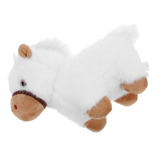 Beaupretty Jahr des Pferdes Maskottchen Weißes Stofftier für Frühlingsfest als Geburtstagsgeschenk Heimdekoration von Beaupretty