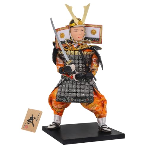 Beaupretty Japanische Samurai Ninja Puppe Dekofigur Japanisches Kunsthandwerk Sammlerobjekt für Schreibtisch Wohnzimmer Japanische Krieger Figur Desktop Ornament von Beaupretty