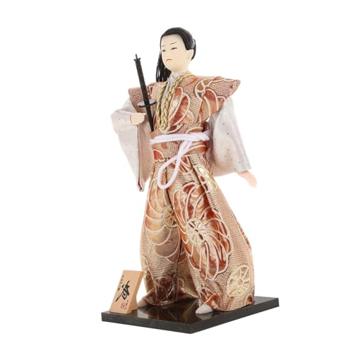 Beaupretty Japanische Samurai Puppe Desktop Ornament Stabile Tischdekoration Japanisches Kunsthandwerk Geschenkidee für Büro Schlafzimmer von Beaupretty