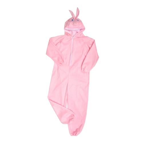 Beaupretty Kaninchenleistung Kostüm Häschen-Halloween-Kostüm Hasenkostüm für Tierkostüme für Tierkostüm für Häschen-Cosplay-Kostümzubehör Baumwolle Rosa von Beaupretty