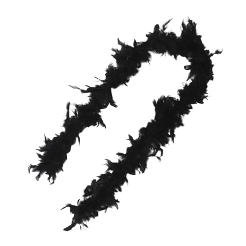 Beaupretty Karneval kostüm zubehör Halloween- Federbesatz nähen Heimdekoration Hochzeitsdeko zu Hause Christbaumschmuck Kunstpelzbesatz Mardi Gras Decor Hühnerfeder Black von Beaupretty