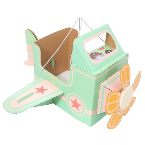 Beaupretty Karton Flugzeug Kostüm DIY Tragbares Flugzeug für Jungen und Mädchen Kreatives Bastelset für Outdoor Spiele Fördert Fantasie und Motorik Leicht und Stabil Grün Beaupretty Karton Flugzeug Kostüm DIY Tragbares Flugzeug für Jungen und Mädchen Kreatives Bastelset für Outdoor Spiele Fördert Fantasie und Motorik Leicht und Stabil Grün von Beaupretty