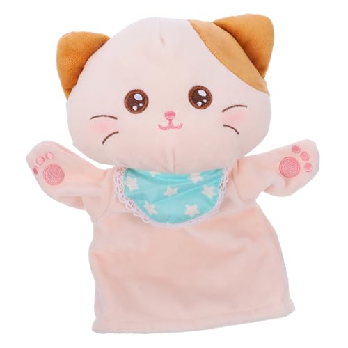 Beaupretty Katzen Handpuppe aus Weichem Plüsch Interaktives Storytelling mit Beweglichem Mund Schadstofffreies Material Kindgerecht für Rollenspiele und Puppentheater von Beaupretty