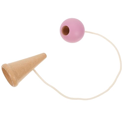 Beaupretty Kendama für Geschicklichkeitsspiel Hand Auge Koordination Robustes und Sicheres Holzspielzeug für Drinnen und Draußen für Geburtstage und Freizeit Interessantes Lernspielzeug für von Beaupretty