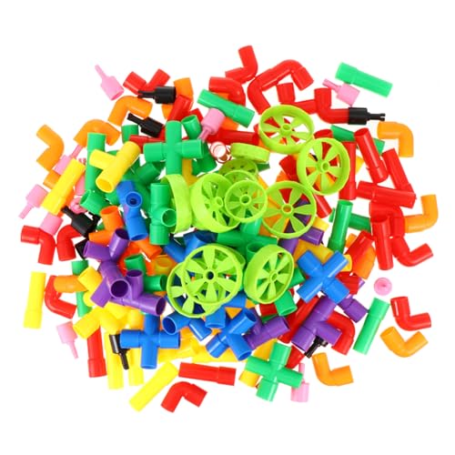 Beaupretty Kinderbausteine Große Bunte Kunststoff Steckbausteine Pädagogisches Wasserröhren Bauspielzeug Sicher und Kreativ Fördert Kognitive Entwicklung Zufällige Farbe Zufällige Farbe von Beaupretty