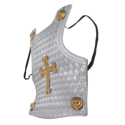 Beaupretty Kinderrüstung für Ritter Rüstungen Armee kleine Rüstung echte Rüstung Rüstungsspielzeug Rüstungsstütze ausführen Kunststoffpanzerung Spielzeugrüstung Plastik Silver von Beaupretty