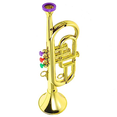 Beaupretty Kindertrompete Musikinstrument Imitation Realistisches Horn Modell Sicher für Lernspielzeug Bühnenauftritt Goldfarben Beaupretty Kindertrompete Musikinstrument Imitation Realistisches Horn Modell Sicher für Lernspielzeug Bühnenauftritt Goldfarben von Beaupretty