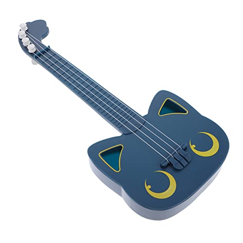 Beaupretty Kleine Imitierte Ukulele mit Saiten Kunststoff Pädagogisch Cartoon Katzen Design für Musikförderung und Fingerfreundlich mit Verpackungsbox von Beaupretty
