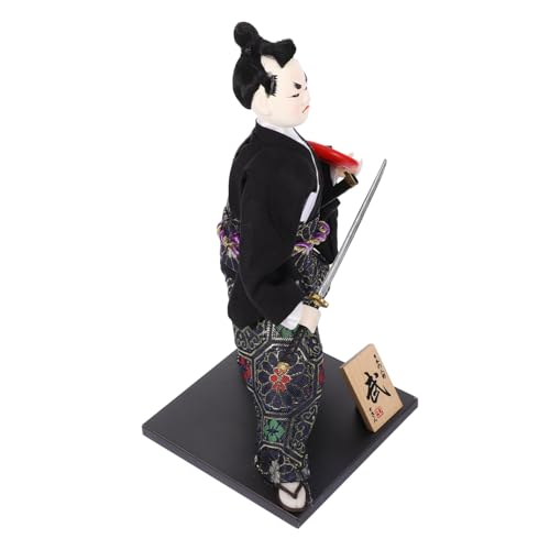Beaupretty Kleine Japanische Samurai Puppe Traditionelle Figurine für Japanische Heimdekoration Farbige Samurai Statue für Schreibtisch und Wohnzimmer von Beaupretty