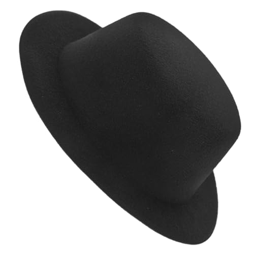 Beaupretty Kleine Puppenkappe aus Filz für Handarbeiten Schwarzer Hut für Plüschpuppen Wiederverwendbares und Robustes Accessoire für Kreative Dekorationen von Beaupretty