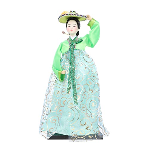 Beaupretty Korean Style Cloth Doll Hanbok Figur Handgefertigte Traditionelle Koreanische Puppe für Deko und Sammler Vielseitig Einsetzbar und Farbenfroh für Fans Kunst und Zufällige Farbe von Beaupretty