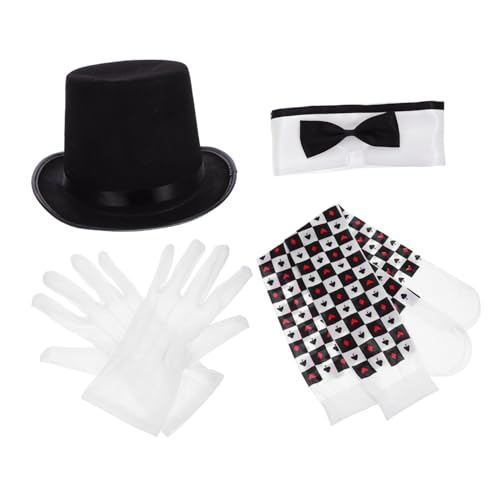 Beaupretty Kostüm Set für Halloween Teiliges Cosplay Outfit mit Fliege Handschuhen und Socken für Rollenspiele und Festliche Anlässe Beaupretty Kostüm Set für Halloween Teiliges Cosplay Outfit mit Fliege Handschuhen und Socken für Rollenspiele und Festliche Anlässe von Beaupretty