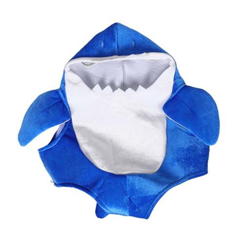 Beaupretty Kostüm mit Kapuze Einteiler für Jungen Mädchen Spielerisches Shark Cosplay für Schulveranstaltungen Familienkostüm für Halloween und Geburtstagsfeiern Leicht Anzuziehen Blau von Beaupretty