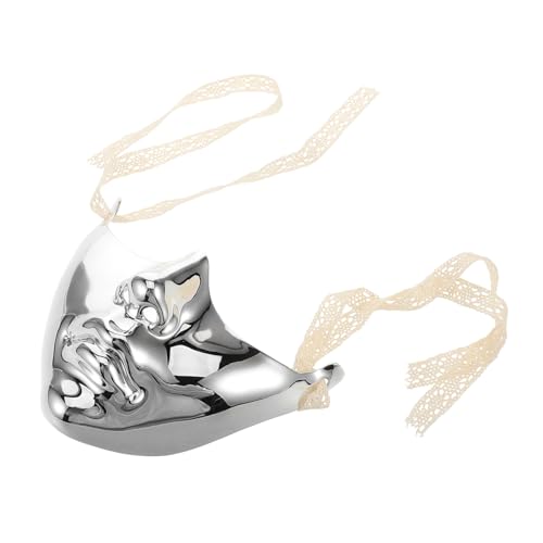 Beaupretty Kostümmaske Halloween -Party -Requisite Mardi Gras Mask Faschingskostüm-Accessoire Gesicht Schmuck Cosplay-Gesichtsmaske mechanische Maske Punk-Maske Plastik Silver von Beaupretty