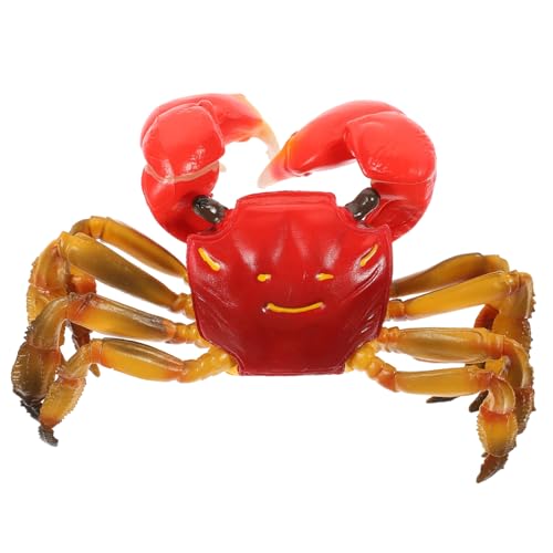 Beaupretty Kreatives Haarige Krabbe Lernspielzeug Simulation Krabbe Modell Pädagogisches Kinderspielzeug Meeresdekor Realistisches Tiermodell für Junge Mädchen und Kleinkinder von Beaupretty