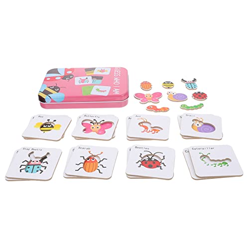 Beaupretty Kreatives Holzpuzzle für Frühkindliche von Farben und Formen Lernspielzeug für Jungen und Mädchen mit Insektenmotiven für Entwicklung der Kognitiven Fähigkeiten Beaupretty Kreatives Holzpuzzle für Frühkindliche von Farben und Formen Lernspielzeug für Jungen und Mädchen mit Insektenmotiven für Entwicklung der Kognitiven Fähigkeiten von Beaupretty
