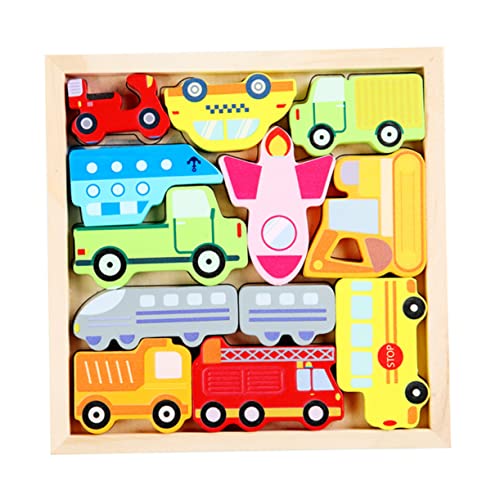 Beaupretty Kreatives Lernspielzeug für Kleinkinder Strapazierfähiges Verkehrsmittel Puzzle für Jungen und Mädchen Fördert Hand Augen Koordination Kognitive Fähigkeiten und Kreativität für von Beaupretty