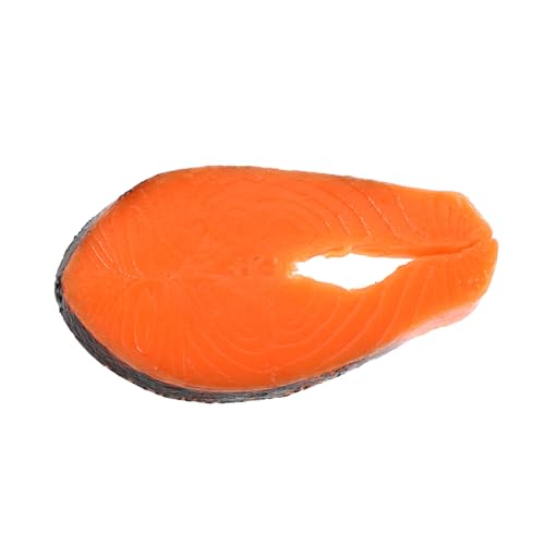 Beaupretty Künstliche Lachsfilet-scheiben Realistische Simulation Fischfleisch Modell Lebensnahe Sushi Deko für Japanische Küche Food Props Szenenfotografie von Beaupretty
