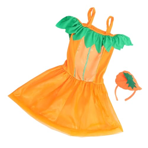 Beaupretty Kürbis Kostüm Set Halloween Party Kostüm mit Haarreif und Grünem Tüllrock Damen Halloween Cosplay Zubehör Niedlich und Langlebig Beaupretty Kürbis Kostüm Set Halloween Party Kostüm mit Haarreif und Grünem Tüllrock Damen Halloween Cosplay Zubehör Niedlich und Langlebig von Beaupretty