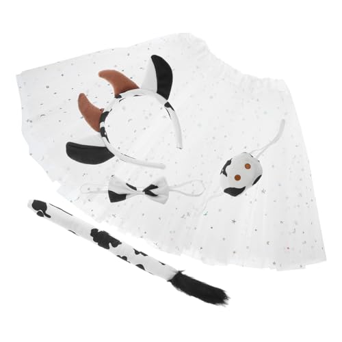 Beaupretty Kuh Kostüm mit Weichem Stirnband Abnehmbarem Schleife und Tüllrock Komfortabel für Cosplay Partys und Rollenspiele Realistisch Gestickte Details für Halloween und Fasching Beaupretty Kuh Kostüm mit Weichem Stirnband Abnehmbarem Schleife und Tüllrock Komfortabel für Cosplay Partys und Rollenspiele Realistisch Gestickte Details für Halloween und Fasching von Beaupretty