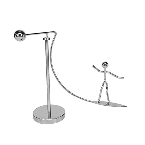 Beaupretty Kunst Surfender Mann Figur Kinetisches Schreibtisch deko objekt Stabile Tumbler für Büro und Zimmer von Beaupretty