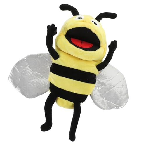 Beaupretty Kuschelige Handpuppe Biene Plüschtier aus Weichem Material Interaktives für Fördert Fantasie und Kommunikation Langlebig und Waschbar für Eltern Junge Mädchen Spiele von Beaupretty