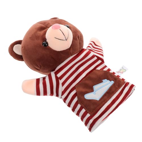 Beaupretty Handpuppe Plüschtier Cartoon Bär Puppe Für Eltern-Junge Mädchen-interaktion Storytelling Spielzeug Langlebige Details Niedliche Ausführung von Beaupretty